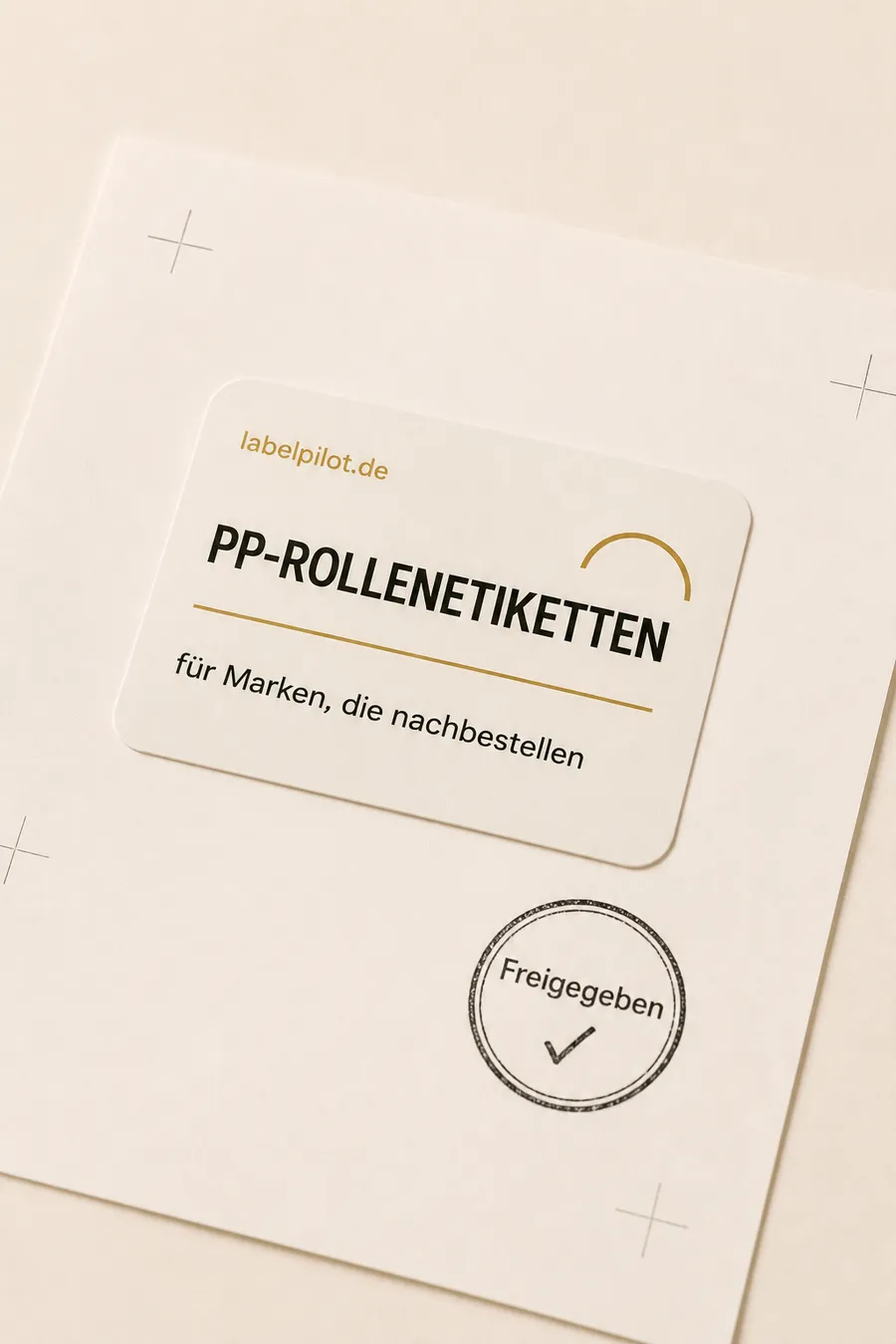 Produziert wird erst nach Ihrer Freigabe.