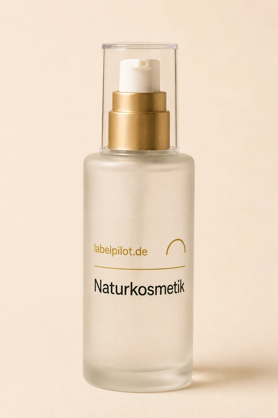 PP-Etikett (Transparent) auf Produkt: Naturkosmetik
